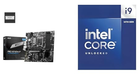 MSI PRO B760M-P Motherboard + Intel® Core™ i9-14900K Desktop Processor 24 cores