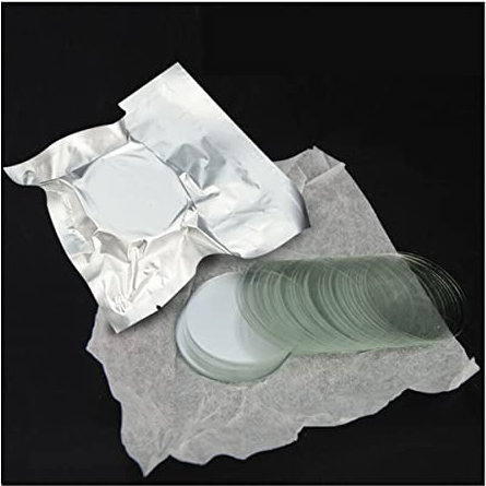 Zubehör für Labormikroskope 100 Stück Mikroskop-Glasobjektträger transparente runde Deckgläser leere Objektträger 31 mm 33 mm Deckgläser Dicke 0,13–0,17 mm(33mm)