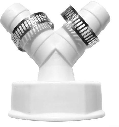 Adaptador de manguera en Y para un drenaje fiable de lavadoras y lavavajillas con mayor estabilidad