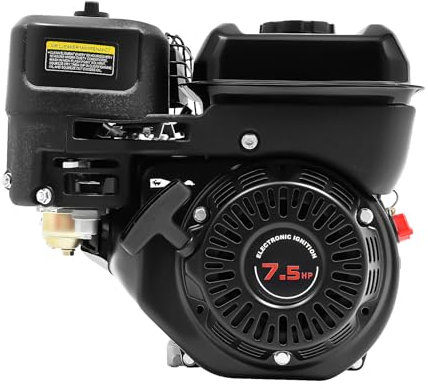 Moteur à essence, 7,5 CV 4 temps, à essence, monocylindre 212 cc, démarreur électrique, moteur de kart, moteur de rechange, 3600 tr/min, pour appareils agricoles, installations industrielles