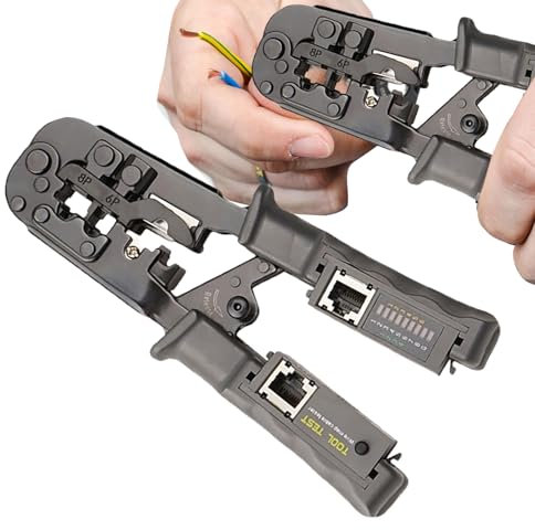 Pinza Crimpatrice Elettrica, Tenaglie per Taglio Cavi, Attrezzo Multifunzionale con Manici Ergonomici per Casa Appartamenti e Dormitori