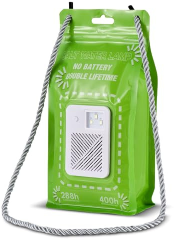 Salzwasserlampe Keine Batterien wiederverwendbares Notfallüberlebenslicht 2 Lichtmodi Innen im Freien Camping Essentiell 3 LED 50 wasserlampenleuchte Leuchttasche mit
