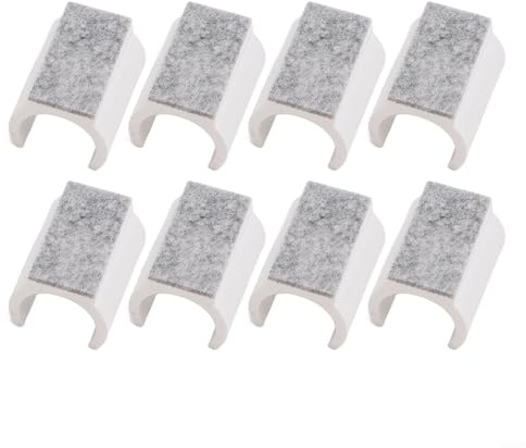 Floor Protection Chair Glides 25mm Diameter Anti Scratch Furniture Gliders With Felt Bottom For Cantilever Chairs Silent Movement Protection Pads 8 Pieces(25mm)