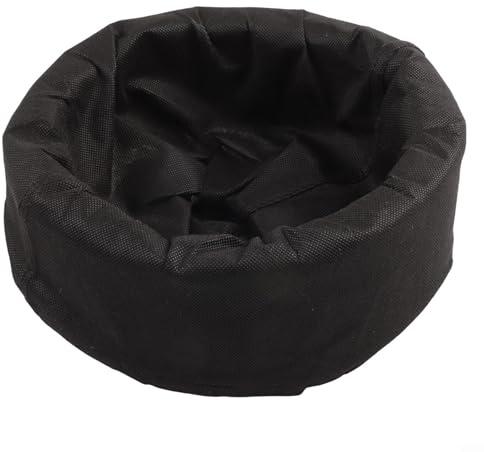 CashMuch Schwimmender Pflanzbehälter für Gartenteich, 25 cm, rund, für Wassergärten, Schwarz
