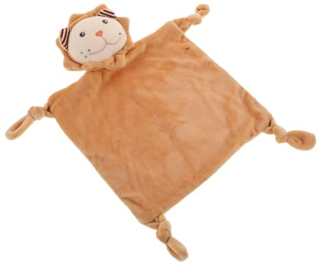 UTHCLO Babys Beruhigendes Handtuch Löwe Kuscheldecke aus Pp Baumwolle und Flaum Weiche Schmusedecke für Neugeborene und Babys als Tröstlicher Begleiter für Alltag