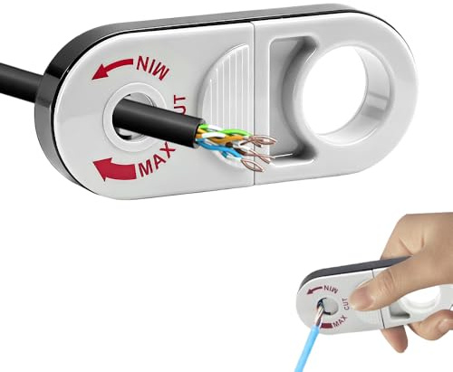 Herramienta pelacables, herramienta pelacables universal, pelacables giratorio, pelacables eléctrico, pelacables de anillo profesional blanco, herramientas para electricistas de diámetro 3-13 mm