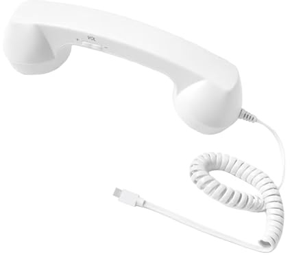Auriculares con cable Receptor de agarre fijo Tipo C Ergonomía Juego de cabezales telefónicos creativos para videoconferencias móviles celulares