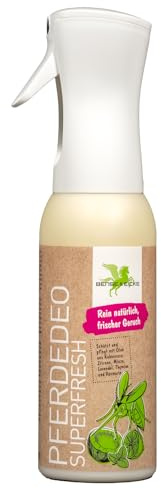 Bense & Eicke PferdeDeo Superfresh - Spray desodorante natural para el cuidado del pelo, aroma fresco, aceites nutritivos, sin manchas, aroma a coco, limón, menta, lavanda, tomillo y romero