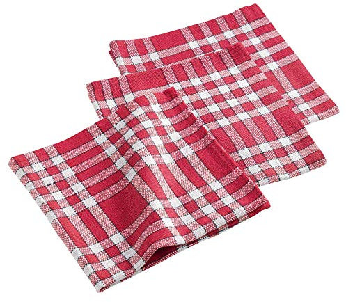 Douceur d'Intérieur Decorative Line of 3 Napkins 45 x 45 cm Traditional Red