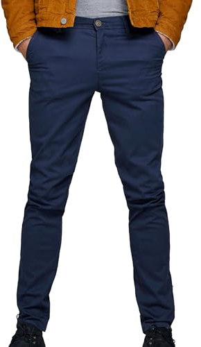 JACK & JONES Jpstmarco Jjbowie Noos, Pantaloni Uomo, Navy, 33W / 34L