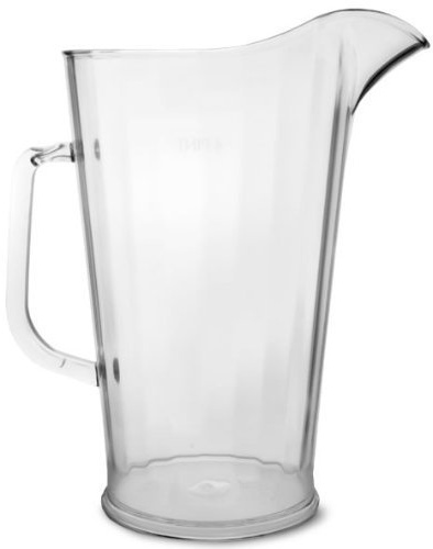 We Can Source It Ltd – 4 Pint Elite Polycarbonate Jug - Clear Large Plastic Drink Jug - Shatter Resistant Design for Pimms, Cocktails, Beer, Water, Juice – Catering, Bars, Restaurants, Dishwasher Safe