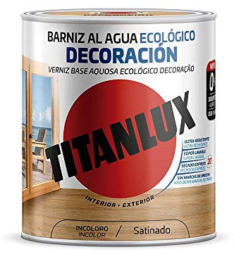 Titanlux - Vernice ad acqua ecologica satinata decorativa … (250 ml, wengé)