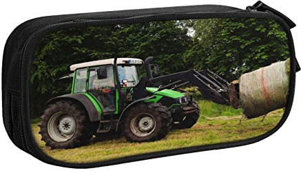 Federmäppchen Mäppchen Mit Große Kapazität Heu Traktor Farm Boden, Langlebig Federtasche Pencil Case, Stiftetasche Geeignet für Schule College Büro Junge Mädchen
