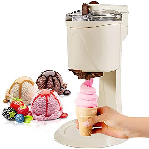 Gelatiera per Frozen Yogurt, Sorbetto allo Yogurt e Gelato, Macchina per Gelato Macchina Automatica per Gelato Morbido, Contenitore per Ghiaccio Portatile Rimovibile che Rende il Gelato un Buon Aiut