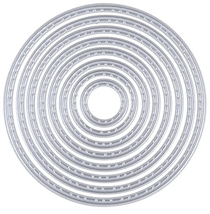 Rayher Mascherine cerchio trapunto, 1,,6-7,1cm, 8pz, bus.blis., 50283000