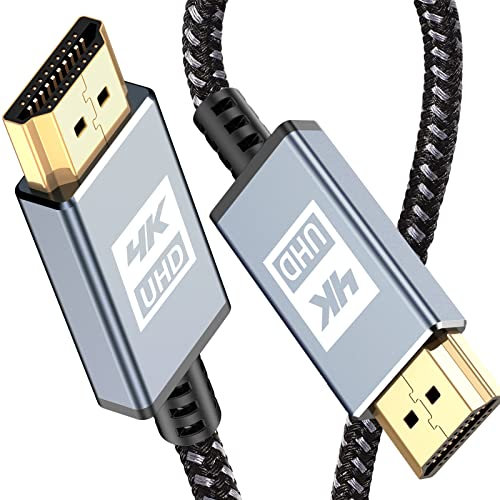 MAXGROUP 4K HDMI Cable 10M, Ultra High Speed Nylon Braided Lead HDMI 2.0 Cord Support 4K@60Hz, ARC, HDR, 3D, HDCP 2.2, Ethernet, Compatible TV, Monitor, PS5/4/3, Projector, PC, Xbox, Laptop