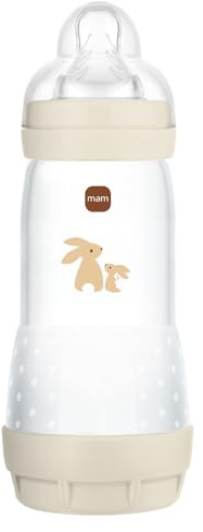 MAM Biberon Easy Start/Anti-Colique - 320ml - Sable - Tétine Débit 3
