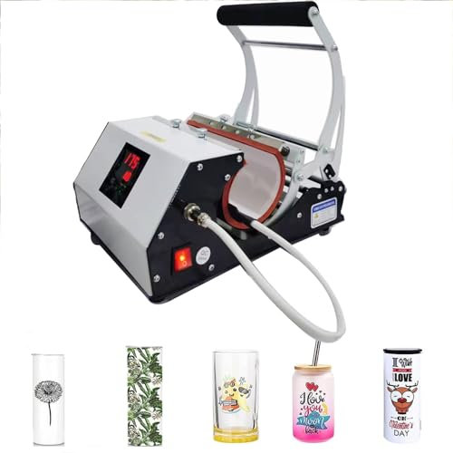 Tasse Thermo-Transferpresse, Sublimationsdruckmaschine, Becher Tasse Thermopresse, Kaffeebecher, Latte Tasse, Durum Tasse, Bierbecher, White