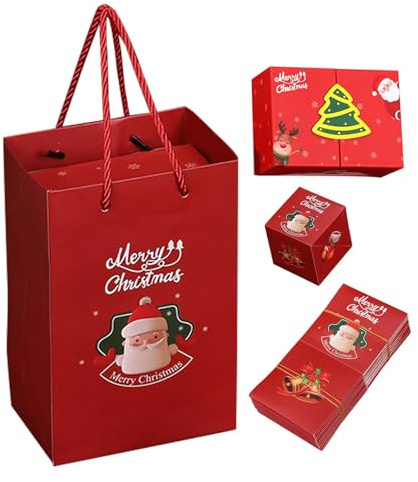 Pop-Up-Boxen für Geld – Explodierende Cartoon-Weihnachtsboxen, Pop-Up-Spardosen, Urlaubs-Explodierboxen für Feiern, Geburtstage
