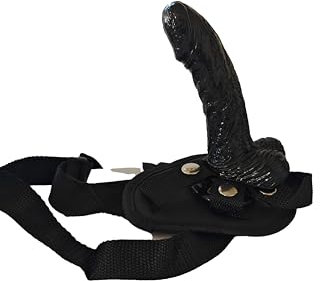 Strapon Ducky - Gode Ceinture - Godemichet avec harnai (black, xs)