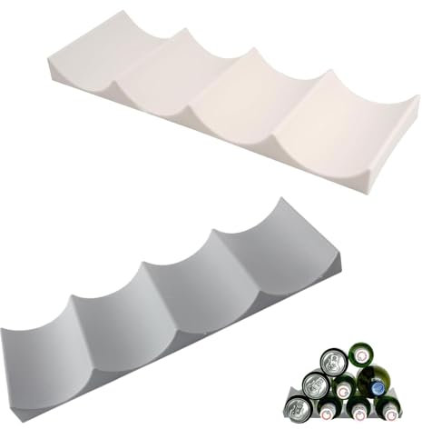 2 Pezzi Porta Bottiglie da Frigo Stile Europeo Portabottiglie Porta Bottiglie di Vino in Plastica per Universale Cucina Ristorante Bar Universale