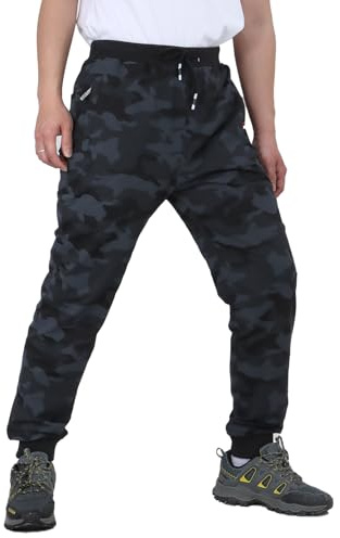 HomKuch Pantalones de Trabajo de Gimnasio Camouflage Joggers para Hombres Pantalones de Entrenamiento para Correr