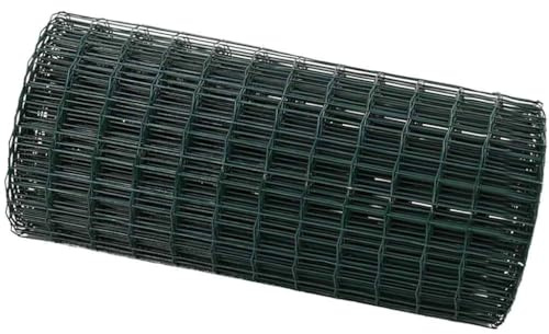 vidaXL Clôture Euro Vert 0.4 x 10 m Fer revêtu de PVC, Jardin et Terrasse, Barrière Rectangulaire, Clôture en Fer, Résistante aux UV, Style Simple, Durable