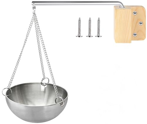 Ciotola aromatica per sauna, 12 cm, in acciaio inox, con accessori per spa, sauna, ciotola per evaporatore, ciotola da appendere, tazza in acciaio inox, ciotola per aroma per sauna, accessorio per la