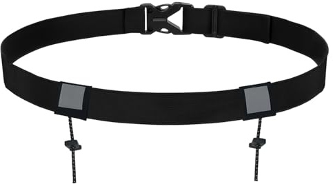 ALLY-MAGIC Startnummernband, Verstellbarer Laufgürtel mit Nummernhalter, Elastisch Marathon Startnummernband, Running Belt Bauchtasche für Triathlon, Marathon Laufen Radfahren E25-KTJPBYD