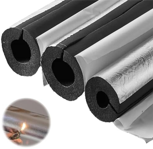 Foam Pipe Insulation Wrap with Aluminum Foil for Boiler and External Condensate Pipes, Tube Lagging, Roll