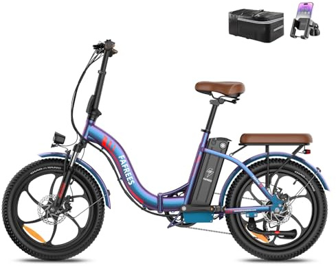 Fafrees F20Pro E-Bike Klapprad 20 * 3.0 Zoll, 2026 Upgrade E Bike Herren 36V 20AH Akku, Reichweite 90-160km, Faltrad Ebike Damen 250W 25km/h, Pedelec Fatbike 7S (20Ah Akku, Blau)