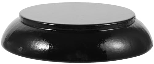 OSOLADY Marteau de Juge en Bois Base Ronde Robuste, Bloc Sonore pour Vente aux Enchères et Tribunal, Petit Socle de Marteau de Cour, Accessoire Pratique pour Adjudication