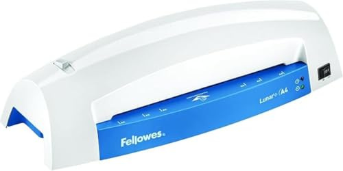 Fellowes 5742801 Laminiergerät für die gelegentliche Nutzung Zuhause oder im Office geeignet für 80 und 125 Mikron Laminierfolien bis A4 Format, blau