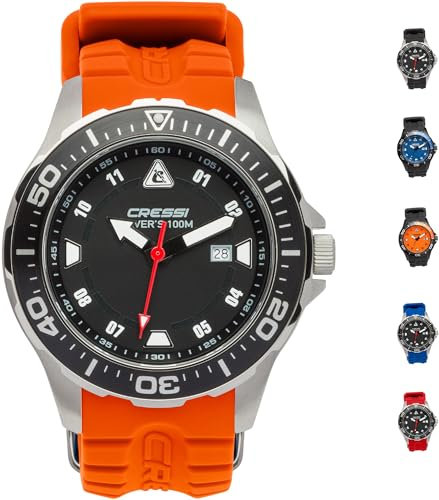 Cressi Manta Watch 100m Black Orange
