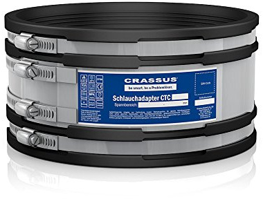 Crassus Schlauchadapter CTC 165 Typ 2A für Steinzeugrohre 150-165 mm, 1 Stück, CRA16151