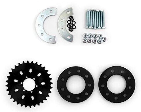 Bicycle Spoke Chain Wheel Bike Rear Wheel 32T Sprocket For Our Left Drive Motor Kit 16T Freewheel With Adapter For Motor MY1016Z (kit 4)