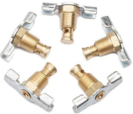 LTWFITTING New Brass Drain Cock 1/8 NPT Air Ride Suspension (Pack of 5)
