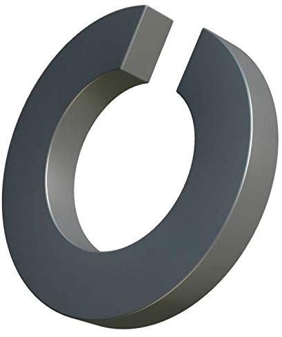 M4 arandelas de resorte, anillo partido, arandelas abiertas de acero inoxidable, arandela de sección cuadrada de bobina simple, anillo de junta para perno/tornillo de 4 mm DIN 127 A2 (paquete de 50)