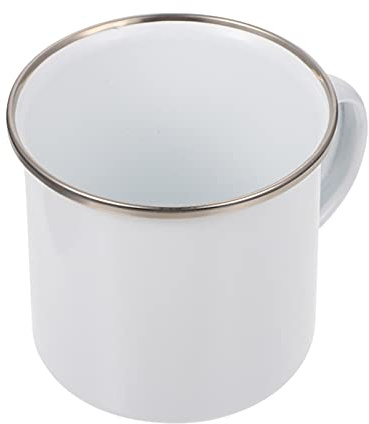 EXCEART Sublimations-Becher Leer 3.54X3.54X3.35In Emaille Tasse Mit Thermotransfer Für Kaffee Tee Büro Diy Edelstahl Trinkbecher