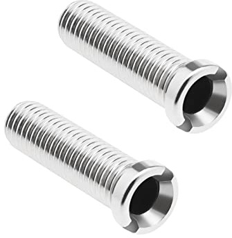 eMagTech 2 Stück Siebeinschrauben für Küchenspüle, Edelstahl 304, Sieb, Abfälle, Gewinde, Schrauben, Anschluss M12 × 45 mm, Spülbecken, Bolzen, Schrauben für Waschbecken, Sieb, Stöpsel