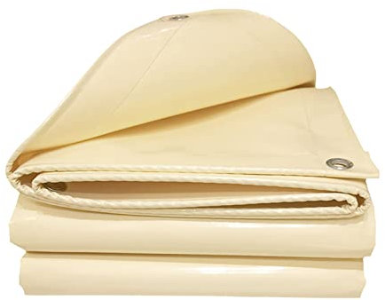 HOBIRD Grande telone 3m x 3m Ultra Pesante 600 g/m² Impermeabile in Tessuto in PVC in Tessuto PVC tettoia da Sole per Tronchi in Legno/laghetto di Pesce/Piscina