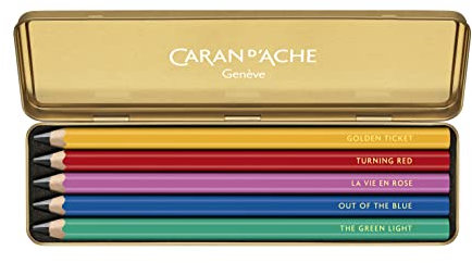 Caran d'Ache Set COLOUR TREASURE 5 MAXI BLEISTIFTE HB (limitierte Edition)