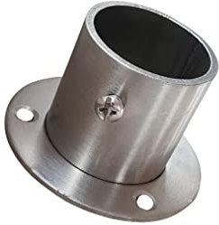 Flansch Edelstahl Flanschverbindung Wandanker Wandflansch Rohrbefestigung Halter für Rohr für Innen und Außen (32mm) 1 Stück