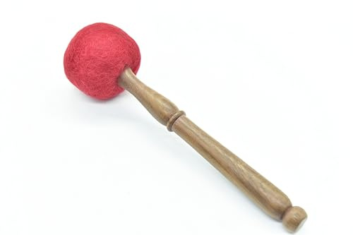 9 Inches Tibetan Singing Bowl Mallet Wooden Felt Striker Sound Bowl Meditation Mallet Sound Bowl Stick Meditation Yoga Tibetan sound bowl mallet (9 Inches)