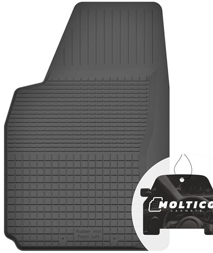 moto-MOLTICO Fahrer Gummimatten Auto, 1-teiliges Set, Allwetter Gummi Fußmatten mit Rand, Antirutsch & Wasserfest Autoteppiche - passend für Dacia Logan MCV I 2007-2012