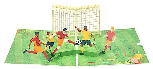 MAGICLULU Fußballkarte Pop-up Geburtstagskarte Cartoon Dekorative Kompakte Grußkarte Karte Geburtstagsaccessoire Kleine Schöne Festival