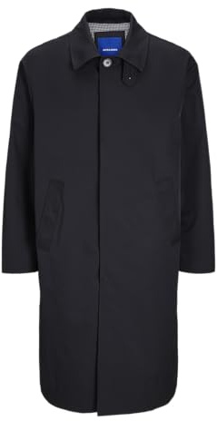 JACK & JONES Jorpilo Mac Coat Cappotto, Nero, M Uomo