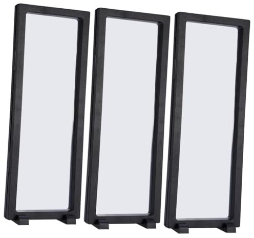 IMIKEYA 3stücke Floating Frame Für Schmuck Und Münzen Transparentes Display Für Medaillen Und Erinnerungsstücke Schwarz Für Ausstellungen Und Schaufenster
