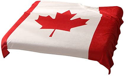 Zerodeko Kanada Decke Gemütliche Flanell Blatt Decke 150x200cm Warme Bett Couch Reise