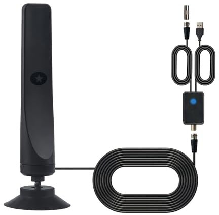 Indoor TV Aerial,High-Definition Digital TV Antenna,TV Signal Booster, Easy Installation TV Digital Antenna for Living Room Home 1pc